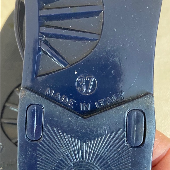 Burberry Navy Check Jelly Flip Flop Sandals size 7 - Picture 6 of 7